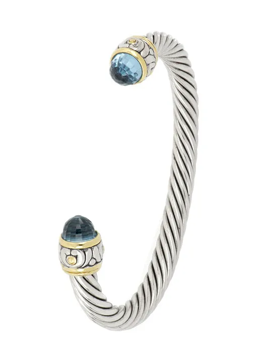 Nouveau Large Wire Cuff Bracelet