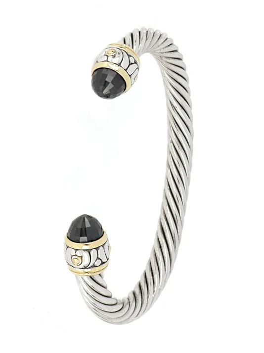 Nouveau Large Wire Cuff Bracelet