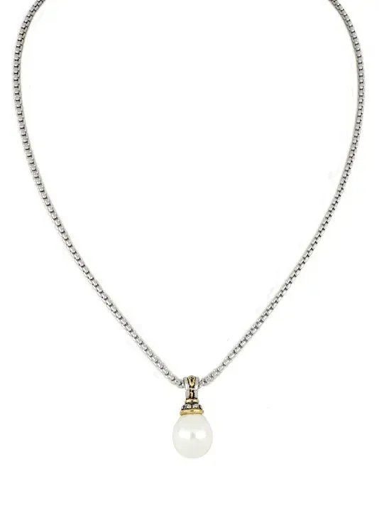 Ocean Images Collection - Seashell Pearl Slider with Chain