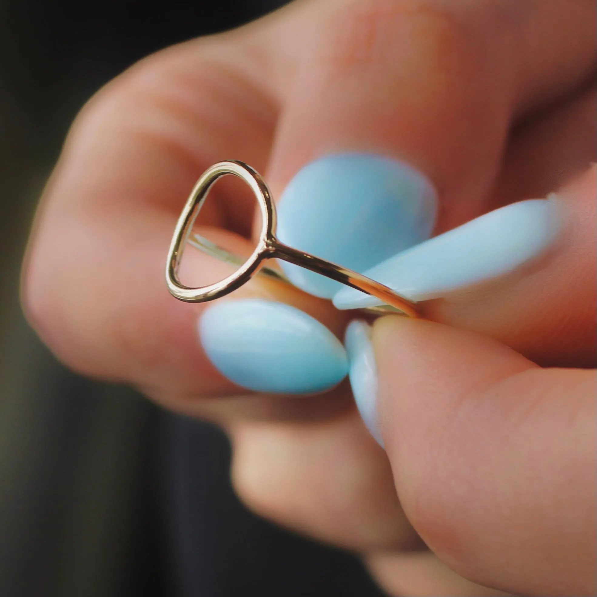 Open Circle Stacking Ring