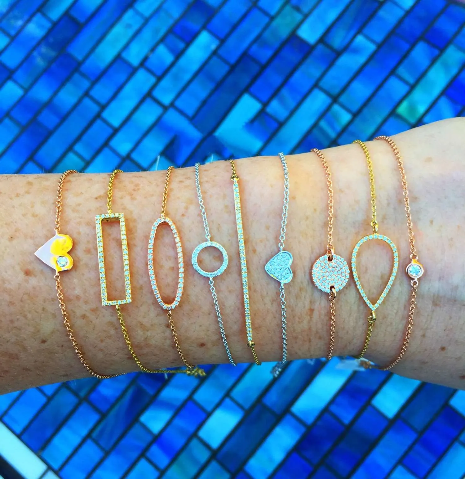 Open Pear Chain Bracelet