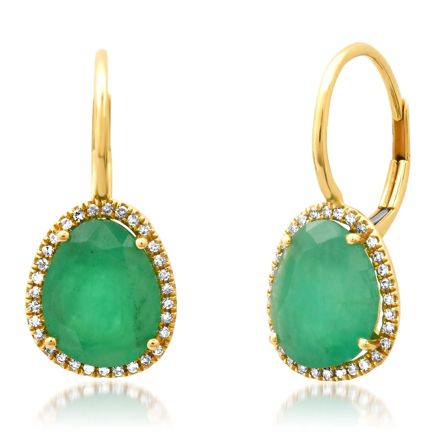 Oval Drop Earrings