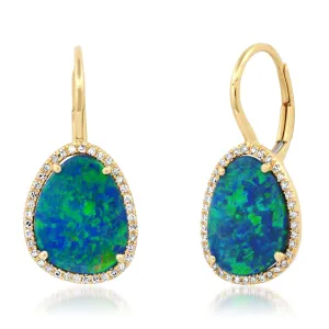 Oval Drop Earrings