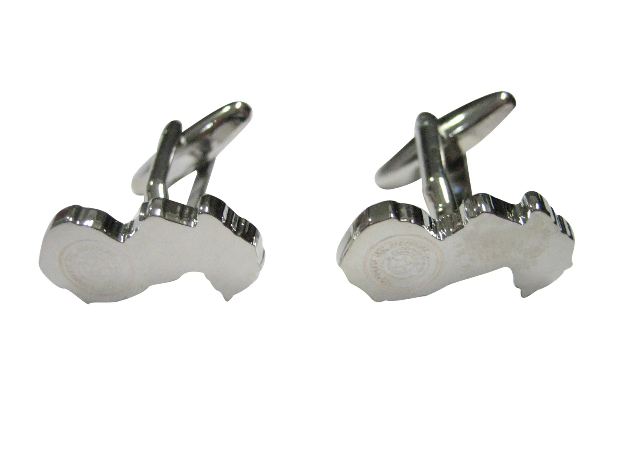 Paraguay Map Shape and Flag Design Cufflinks