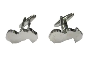 Paraguay Map Shape and Flag Design Cufflinks