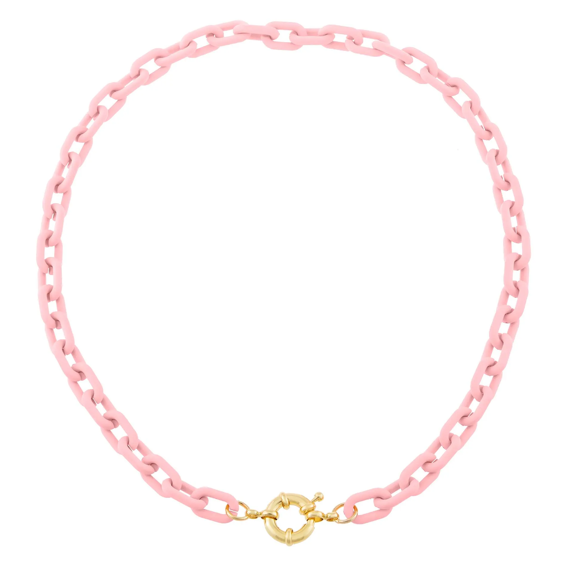 Pastel Colored Paper Clip Toggle Choker