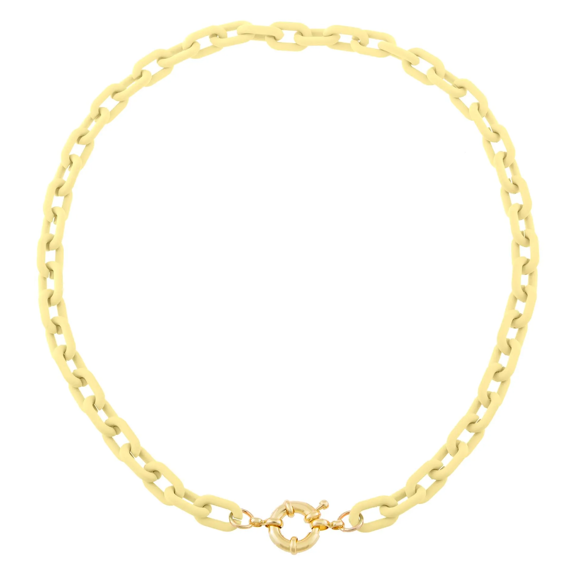 Pastel Colored Paper Clip Toggle Choker