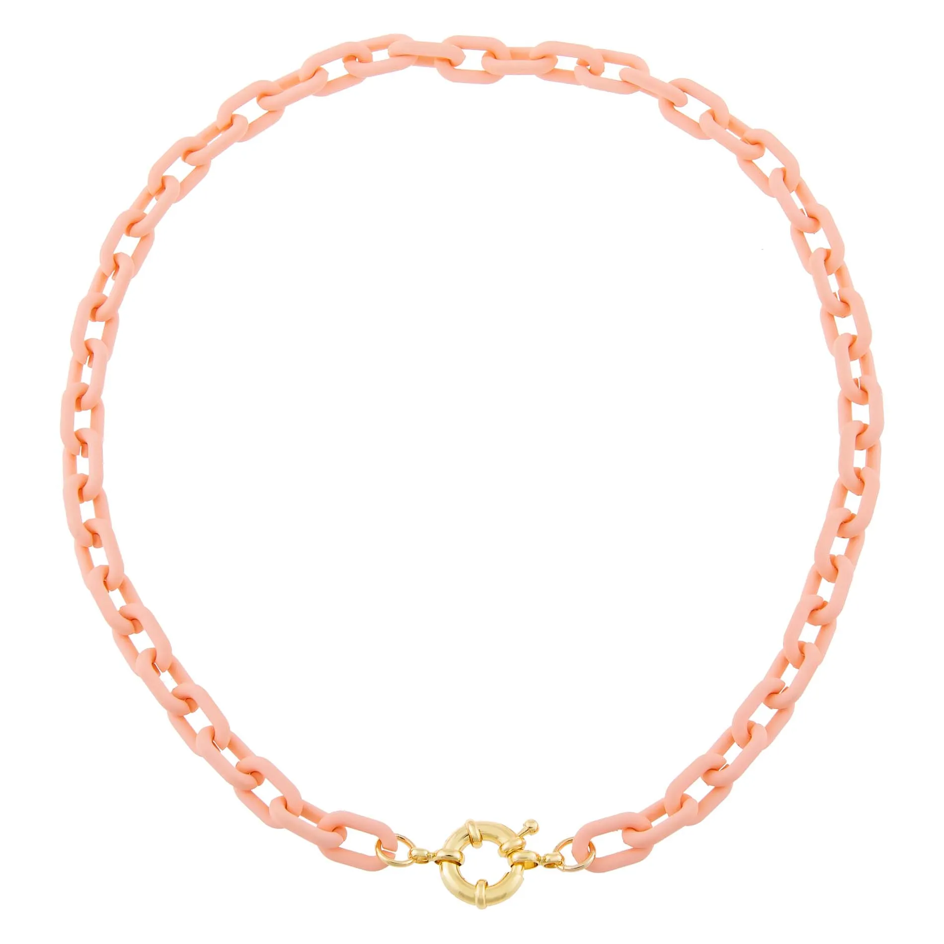 Pastel Colored Paper Clip Toggle Choker