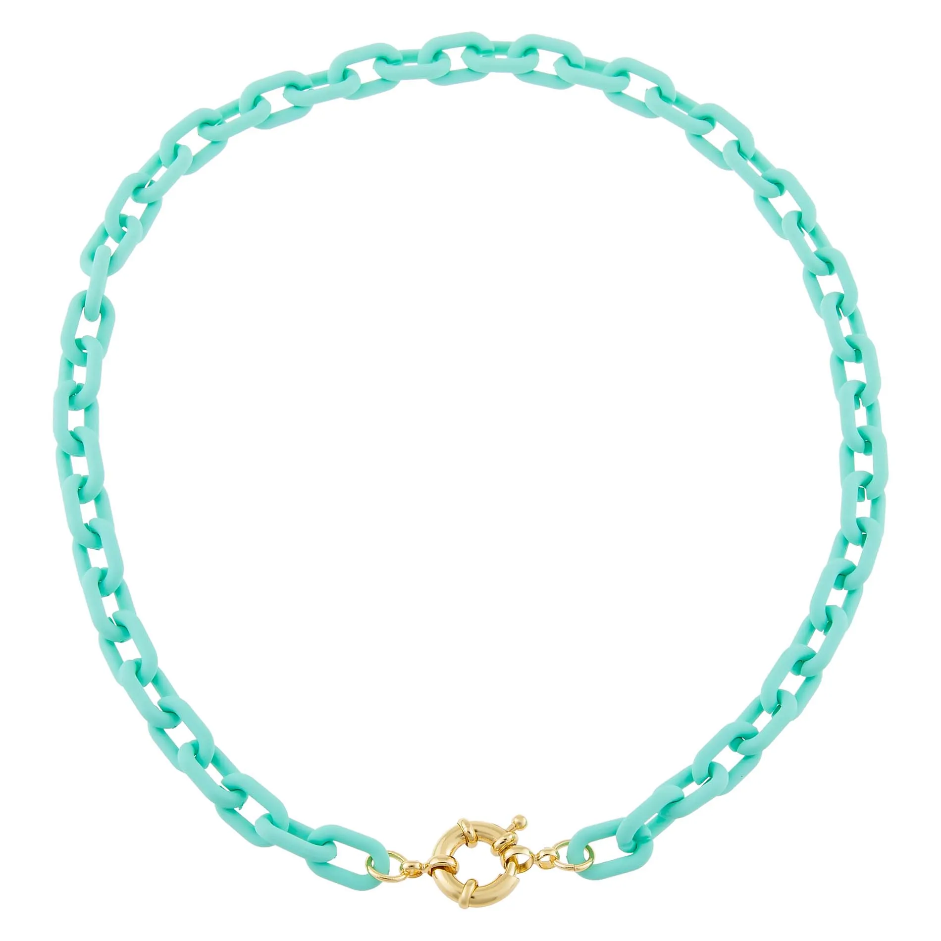 Pastel Colored Paper Clip Toggle Choker