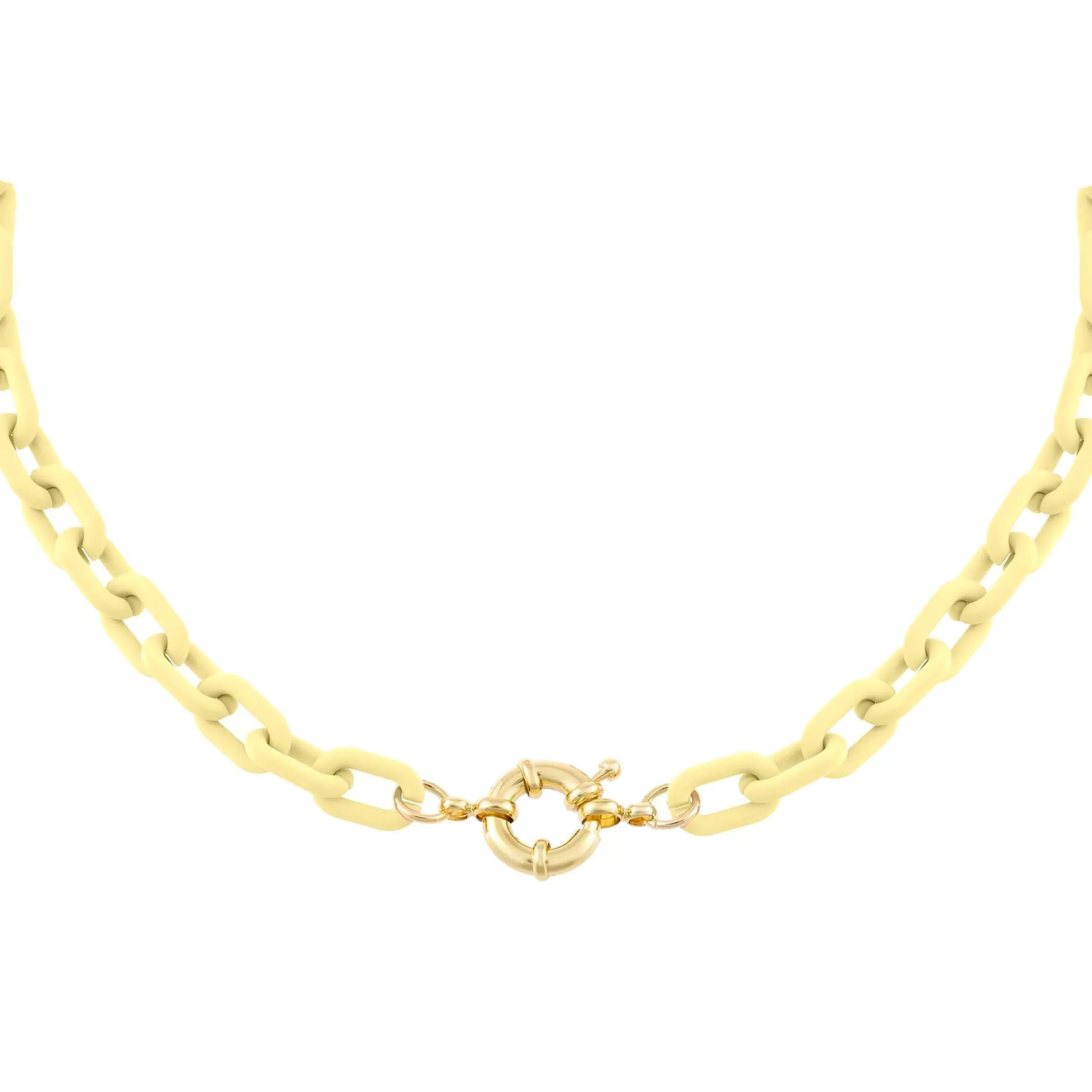 Pastel Colored Paper Clip Toggle Choker