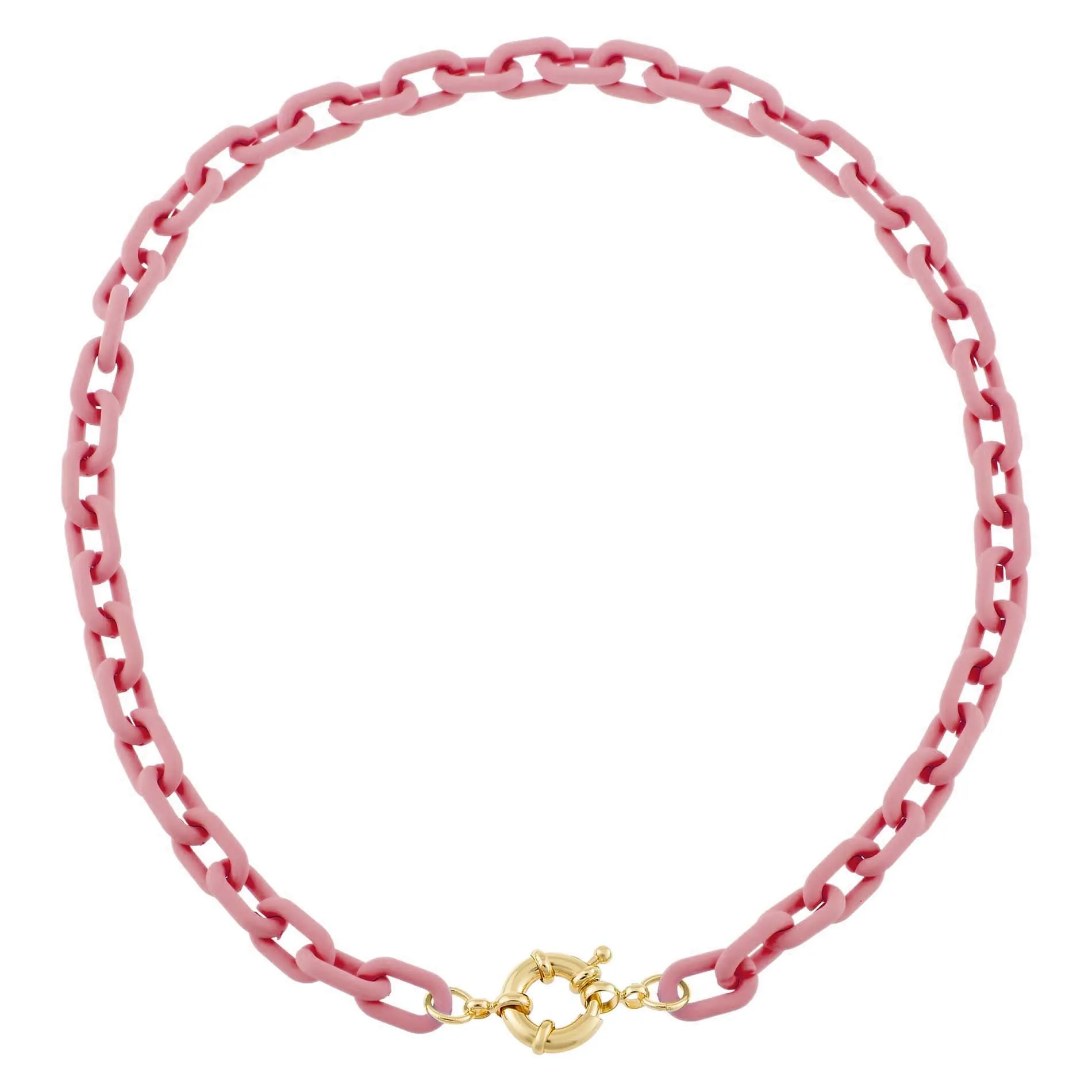 Pastel Colored Paper Clip Toggle Choker