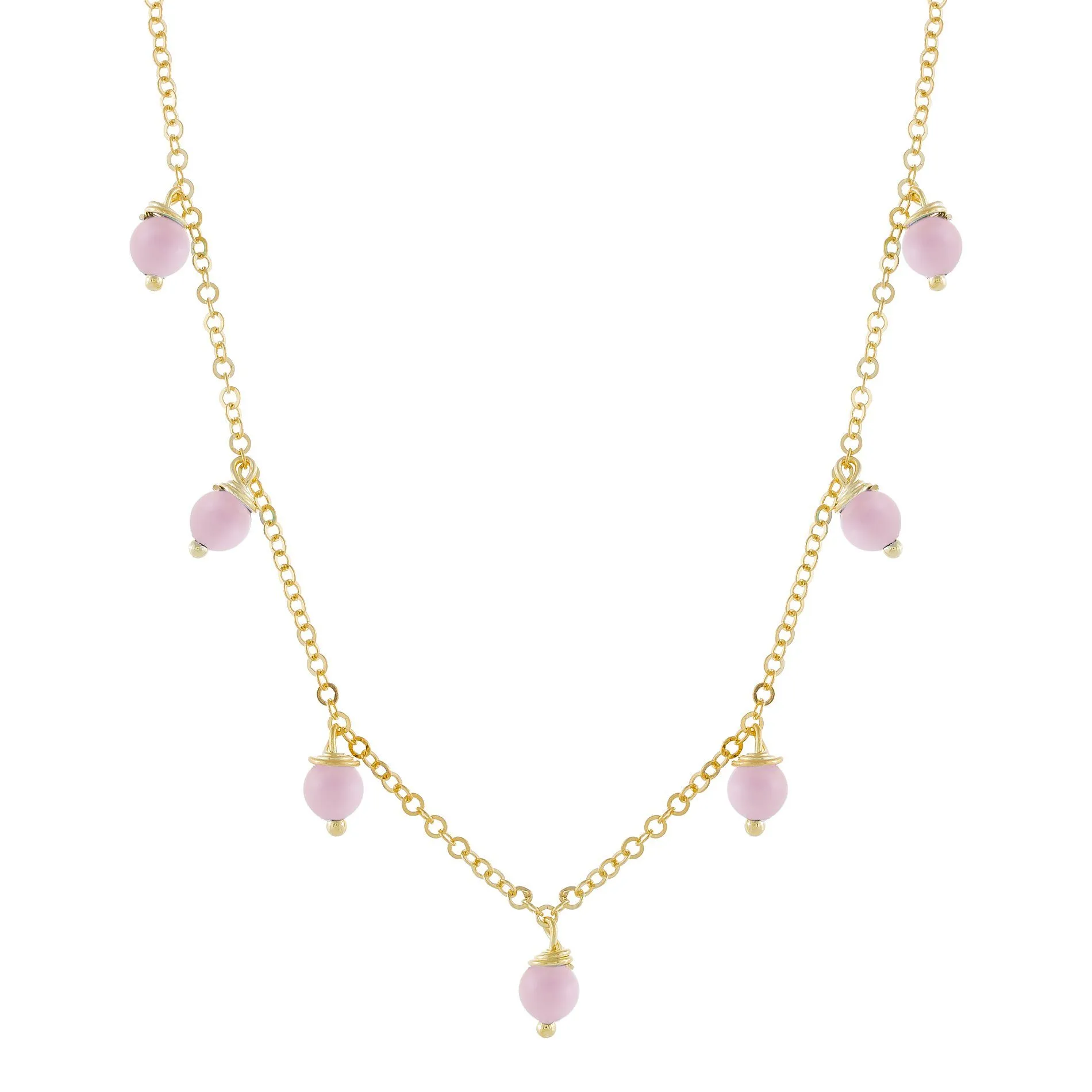 Pastel Pearl Dangling Choker