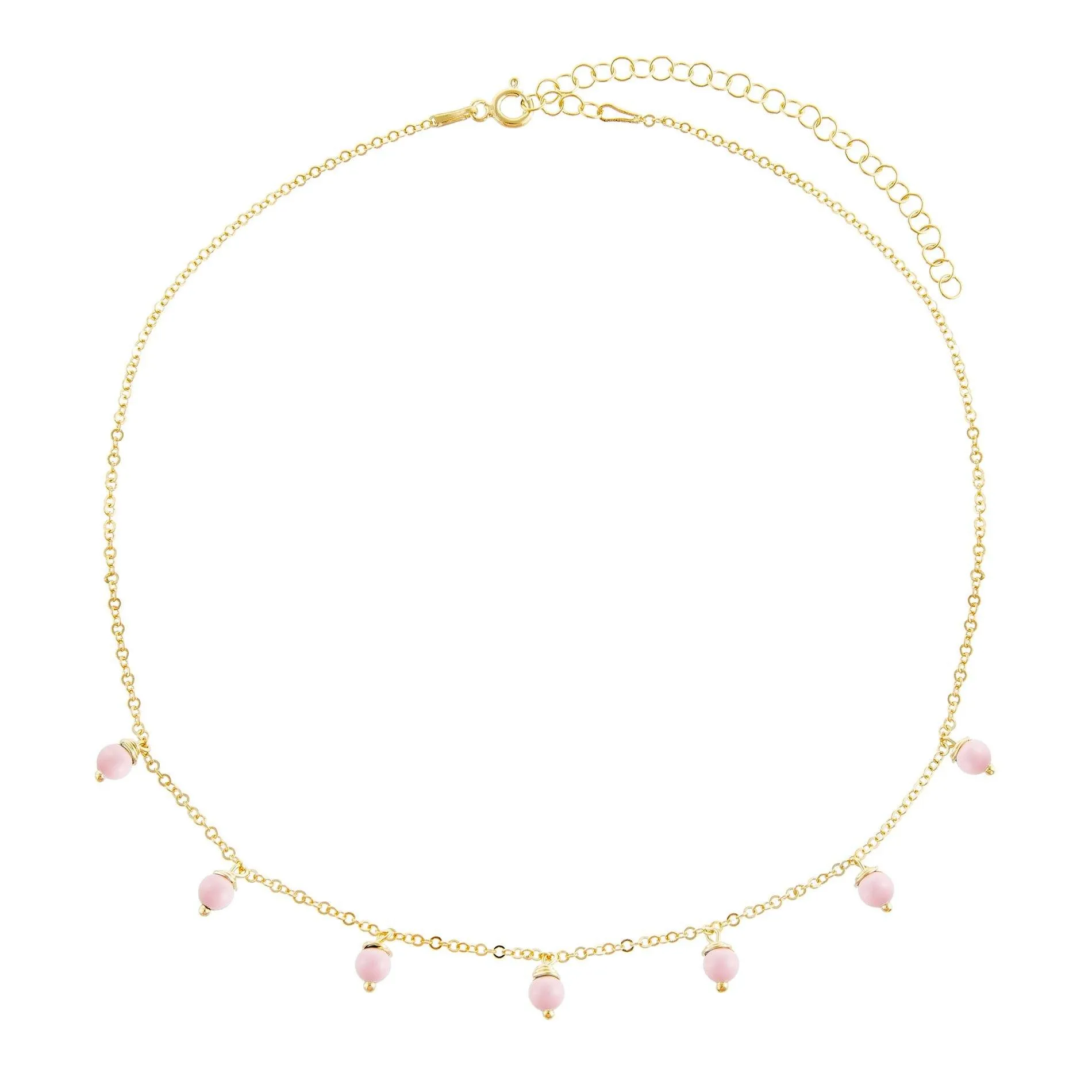 Pastel Pearl Dangling Choker