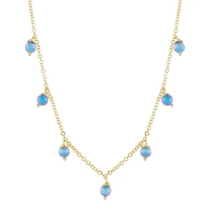 Pastel Pearl Dangling Choker