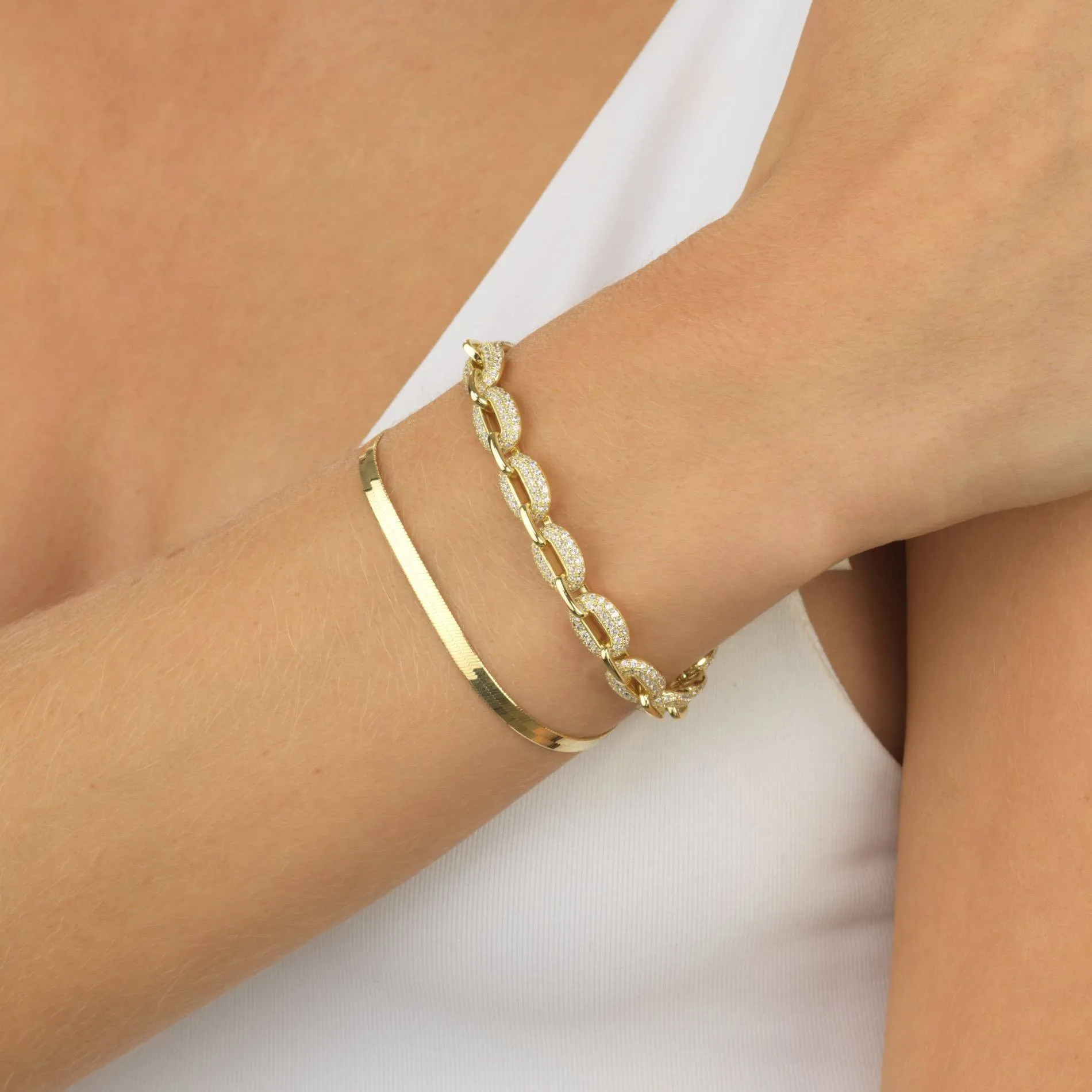 Pavé Chain Bracelet