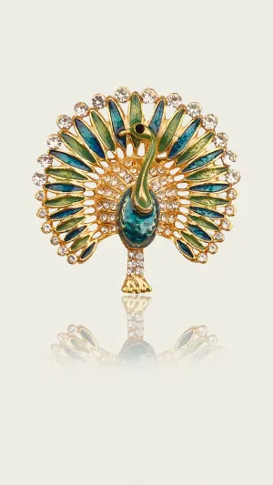 Peacock Colorful Brooch