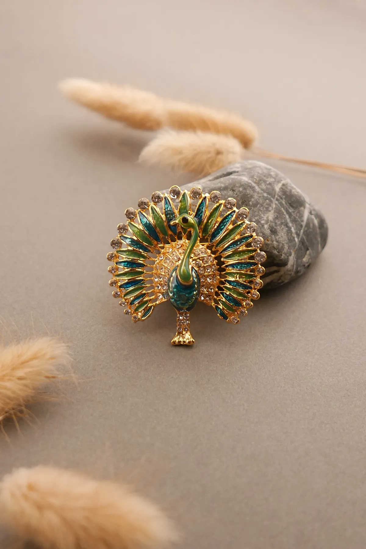 Peacock Colorful Brooch