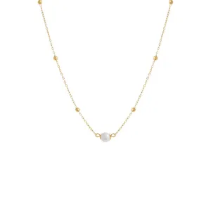 Pearl Ball Chain Necklace