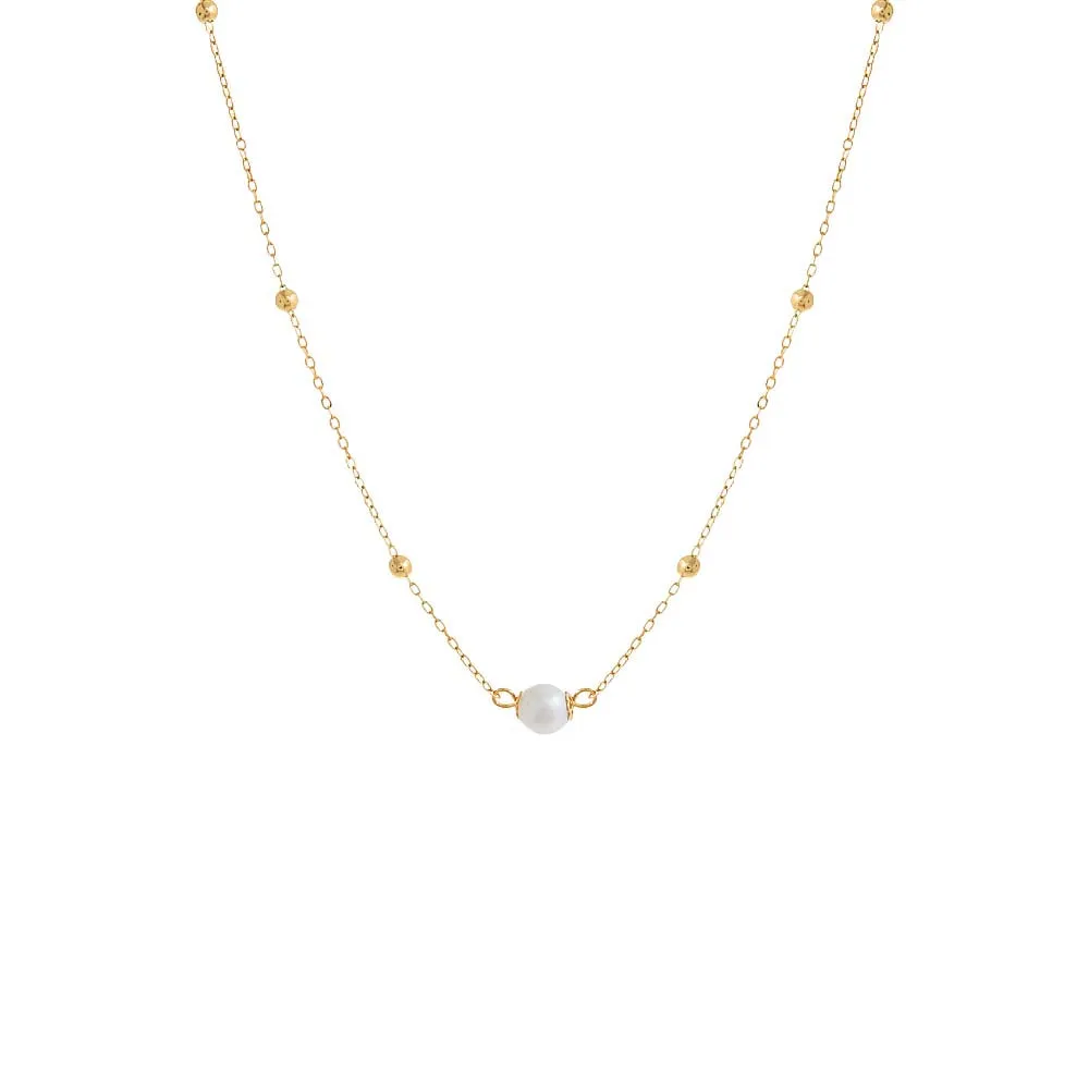 Pearl Ball Chain Necklace