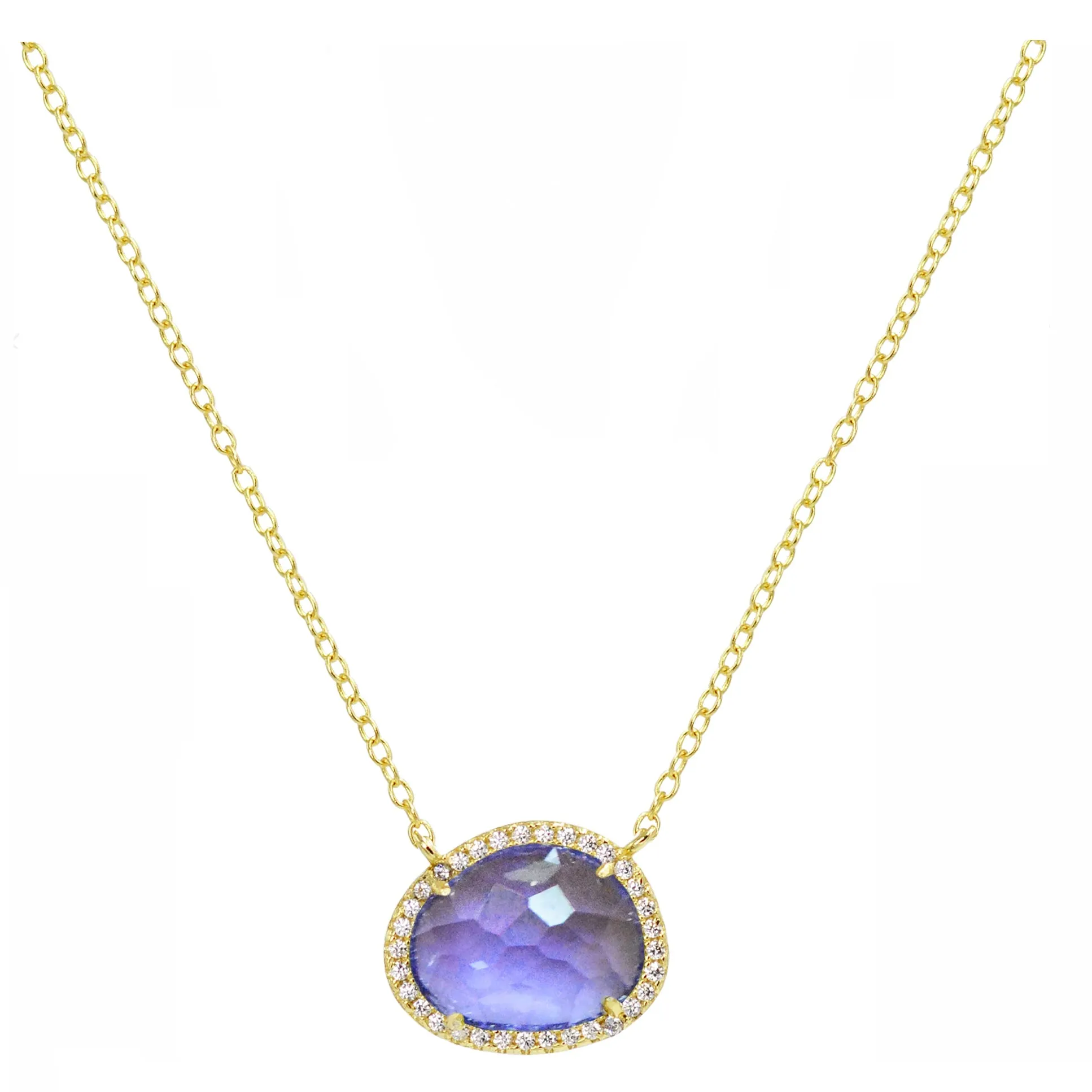 Pebble Gemstone Necklace (Available in 4 Colors)