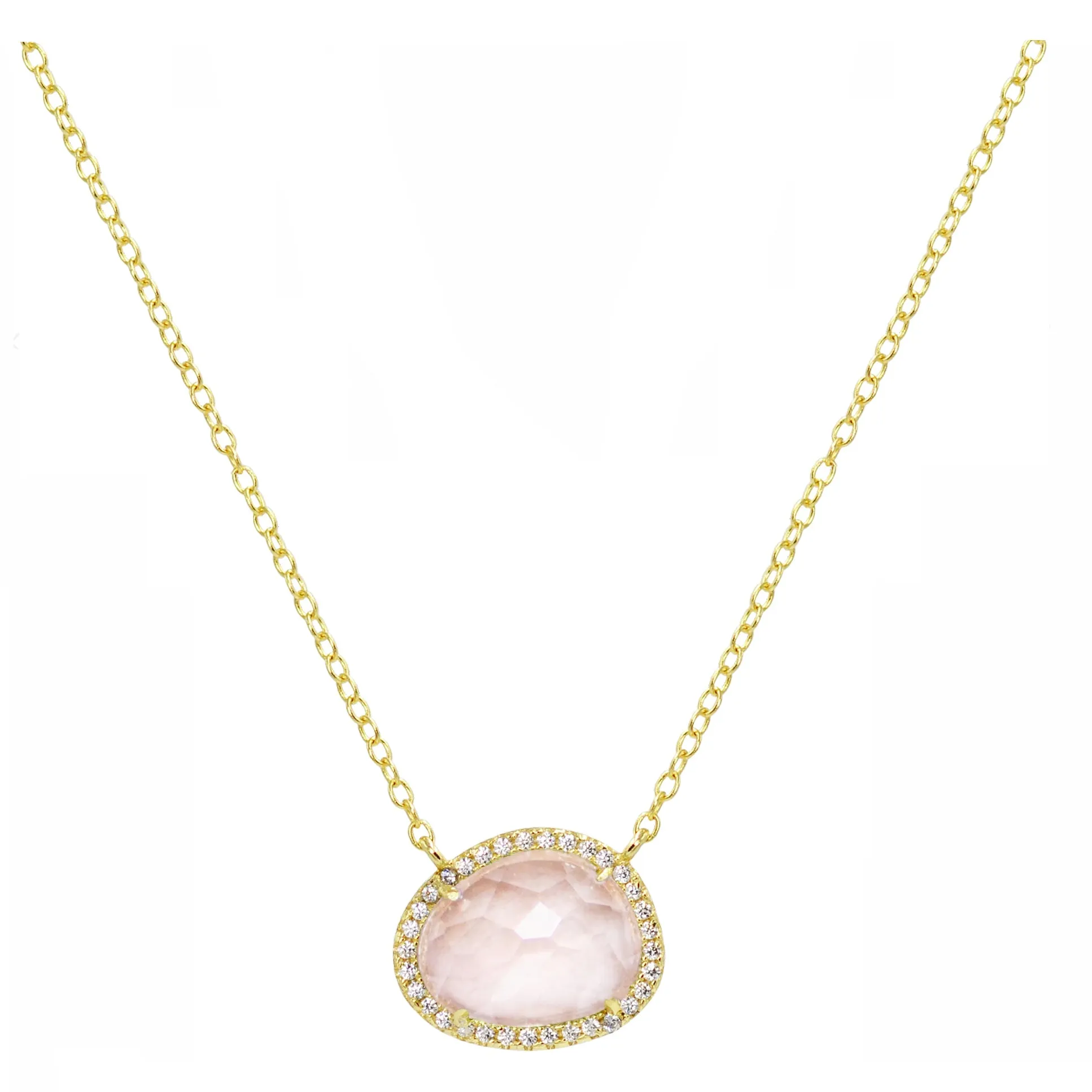 Pebble Gemstone Necklace (Available in 4 Colors)