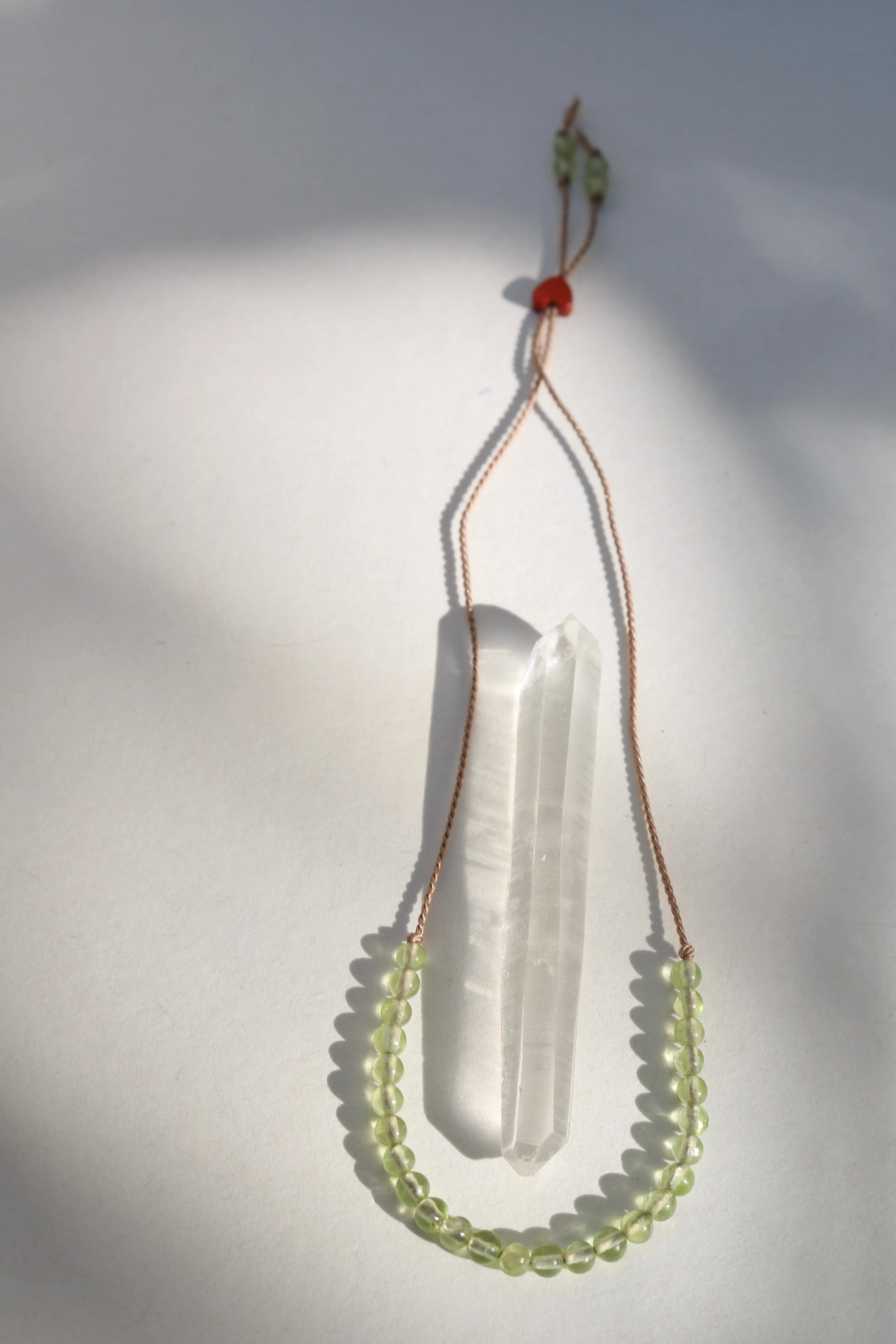 PERIDOT BEADED BRACELET