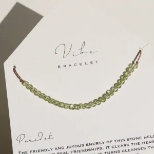 PERIDOT BEADED BRACELET
