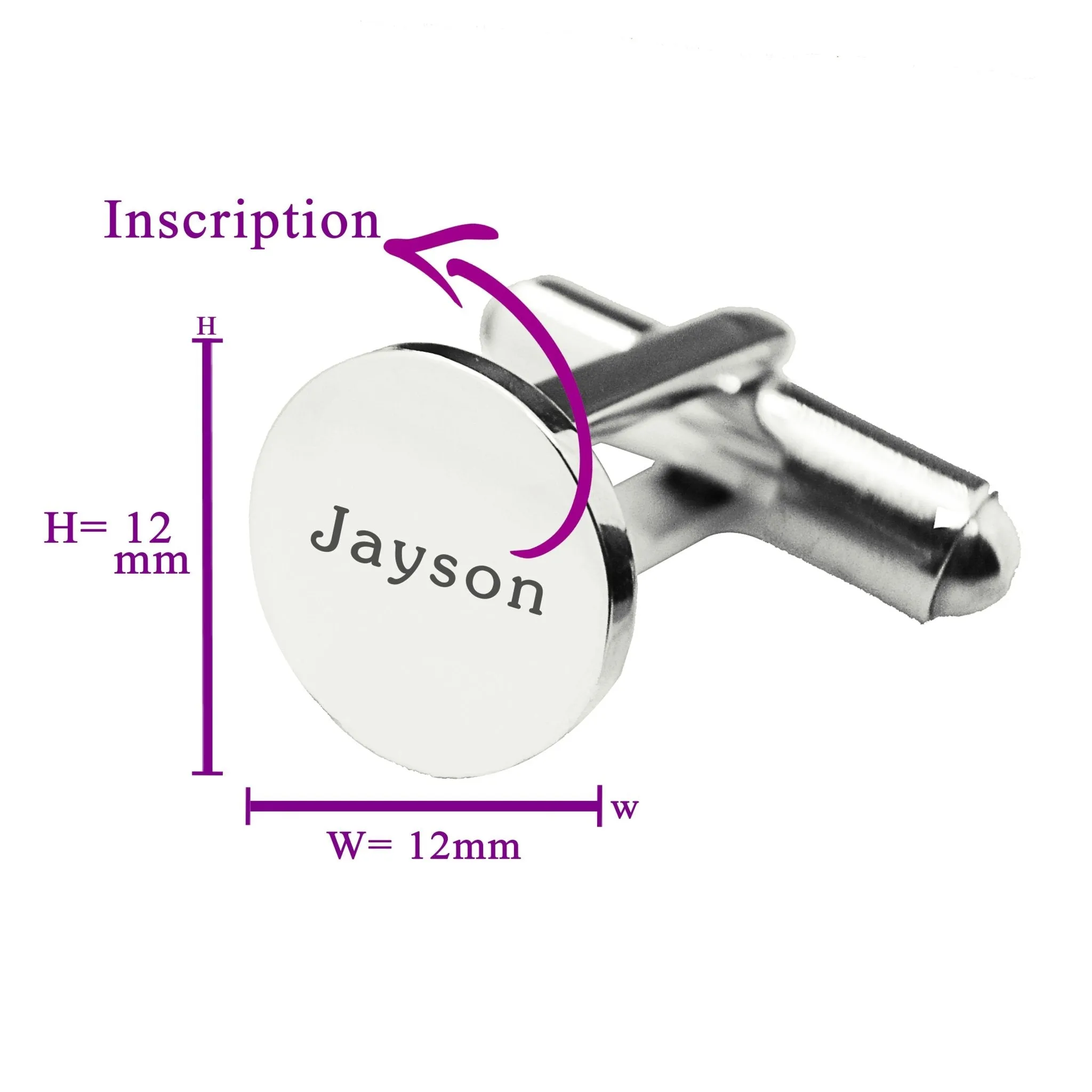 Personalised Round Cufflinks