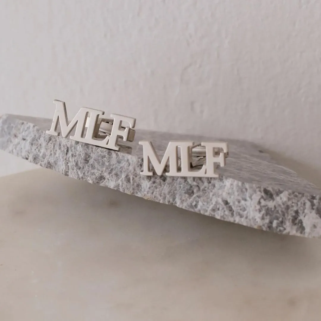Personalized 3 Initial Cufflink