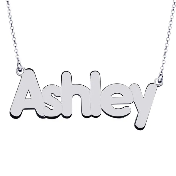 Personalized Classic Block Name Necklace with Chain Included Jewelry