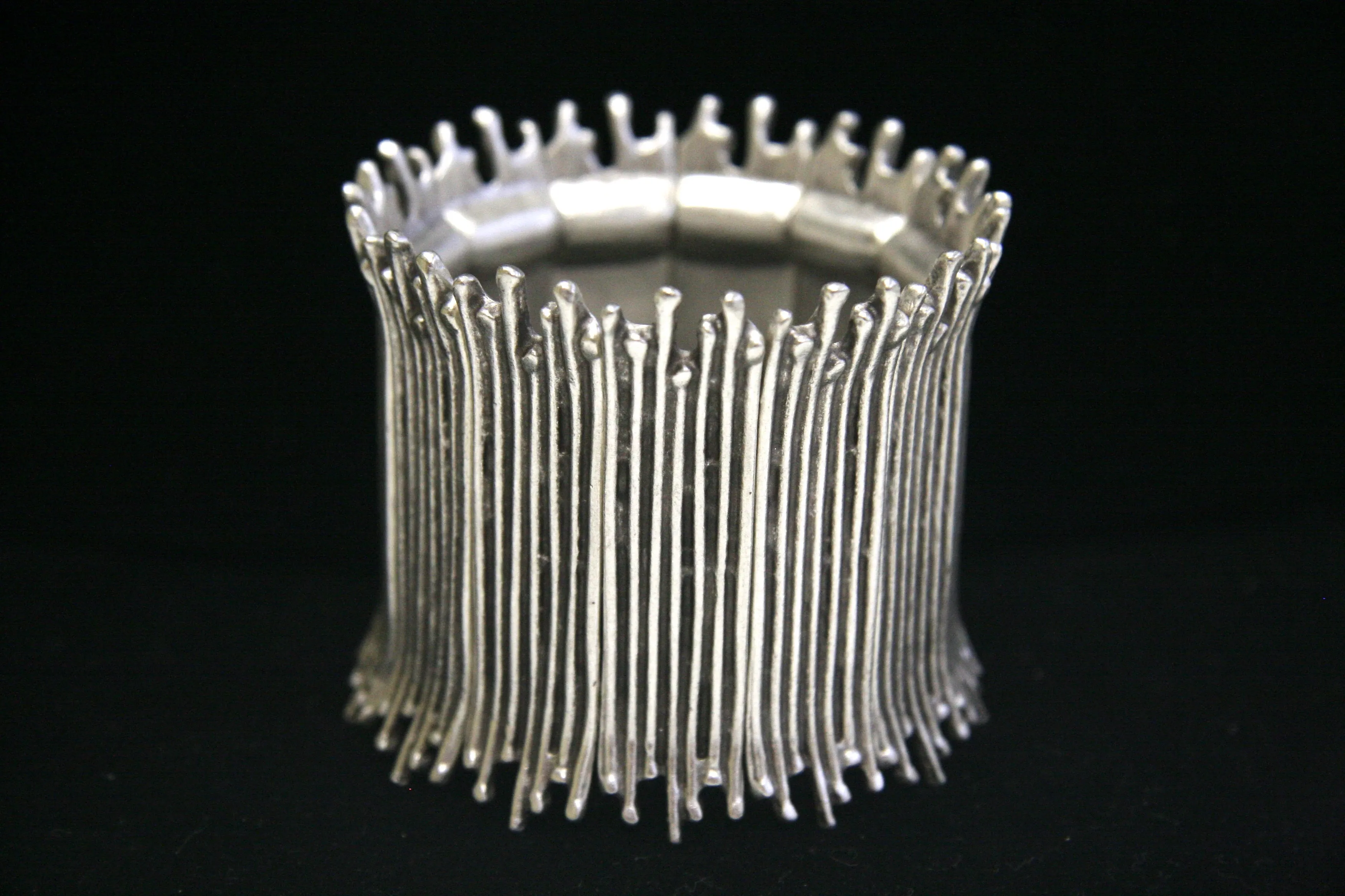Pewter Skinny Spike Bracelet