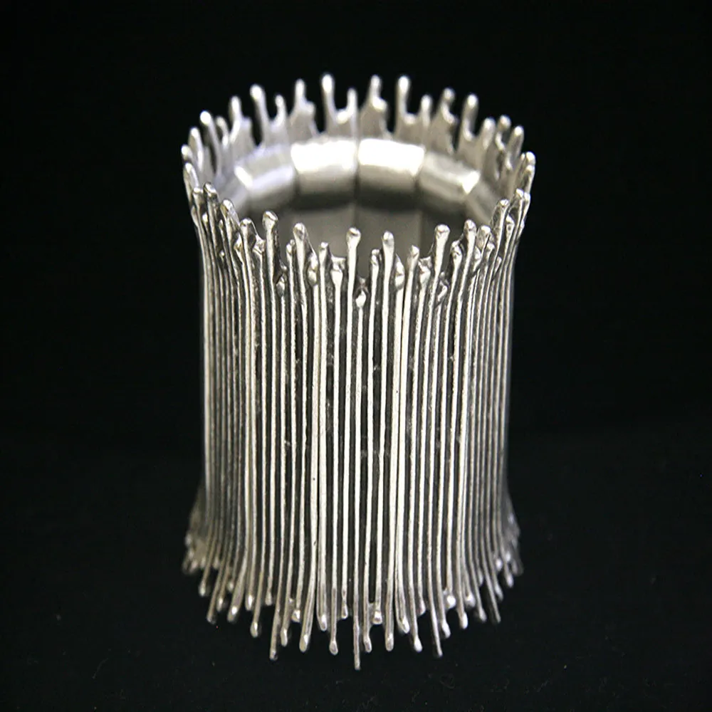 Pewter Skinny Spike Bracelet