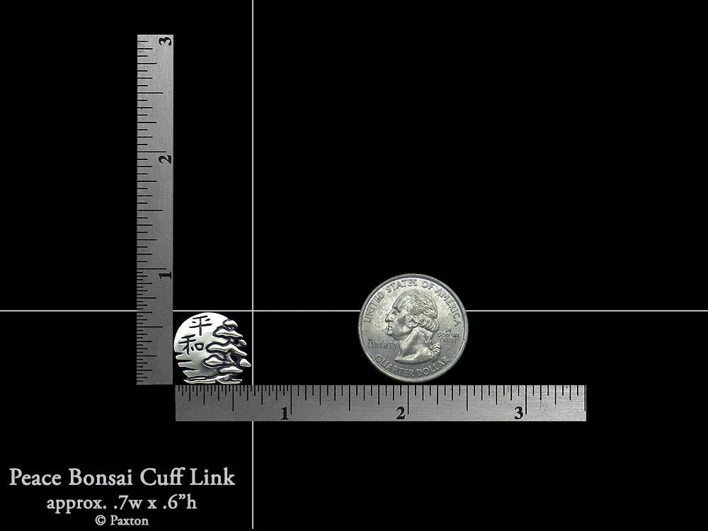 Piece Bonsai Cuff Links Sterling Silver