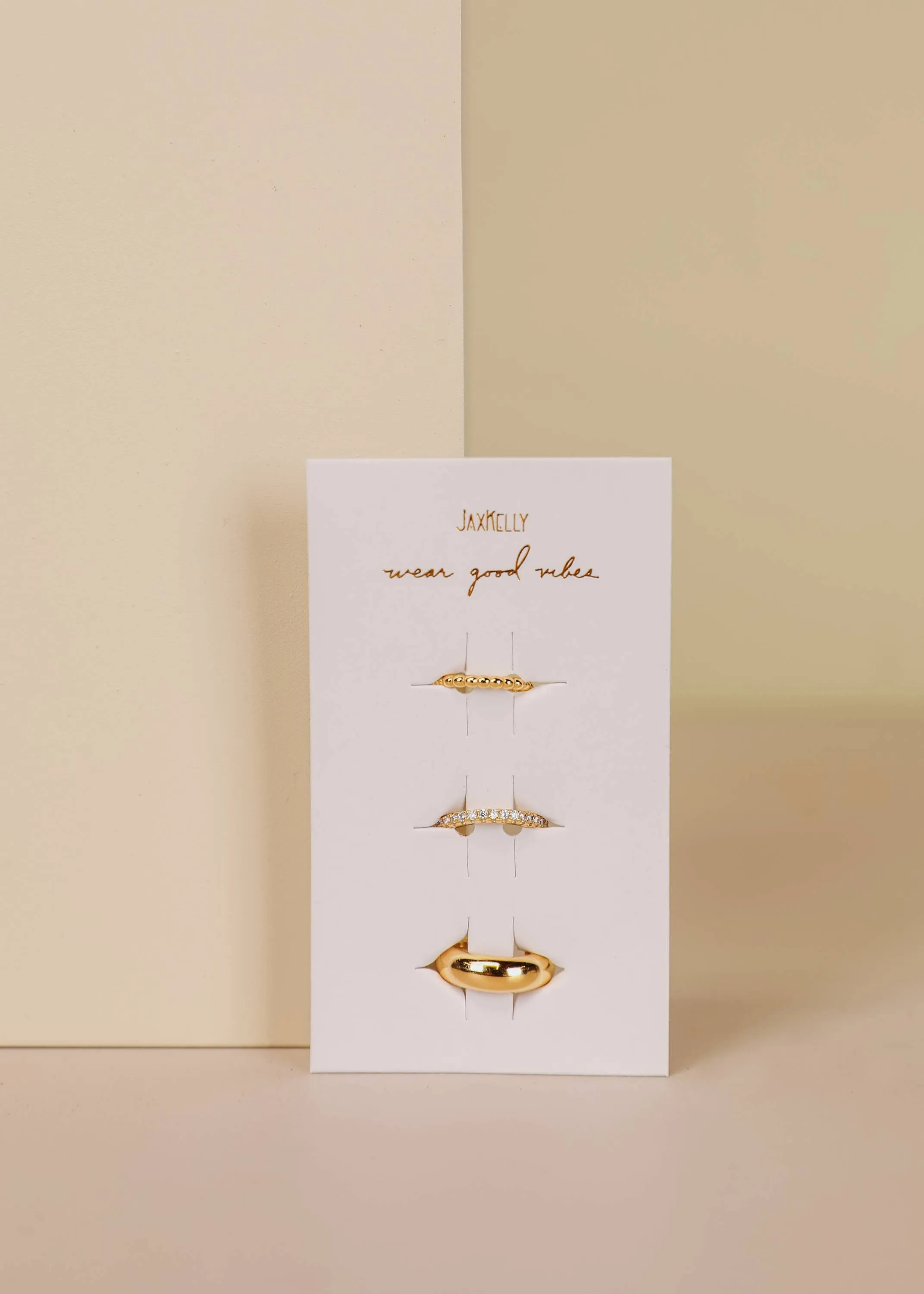 Pierce-Free Trio Cuff Wrap Gold Earrings by JaxKelly | White CZ Stones