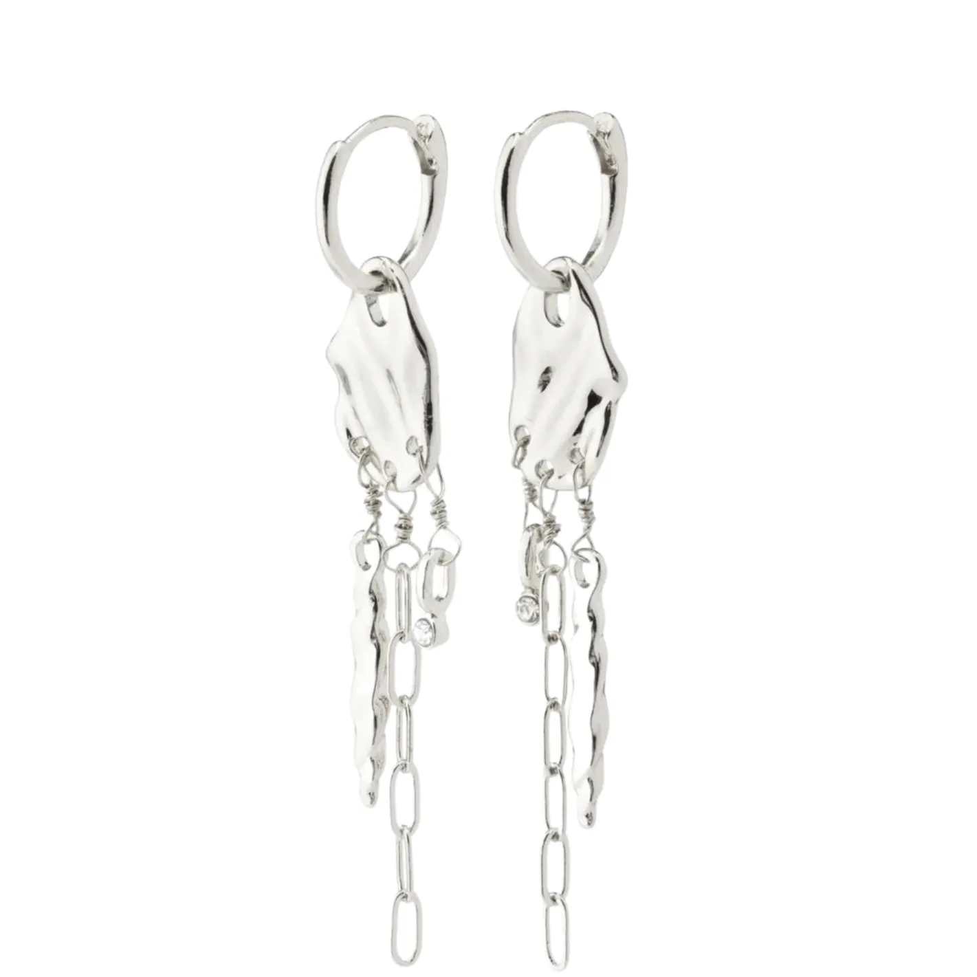 Pilgrim Hope Silver Dangle Earrings
