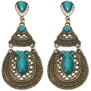 Pink Beaded Rhinestone Chandelier Post Earrings