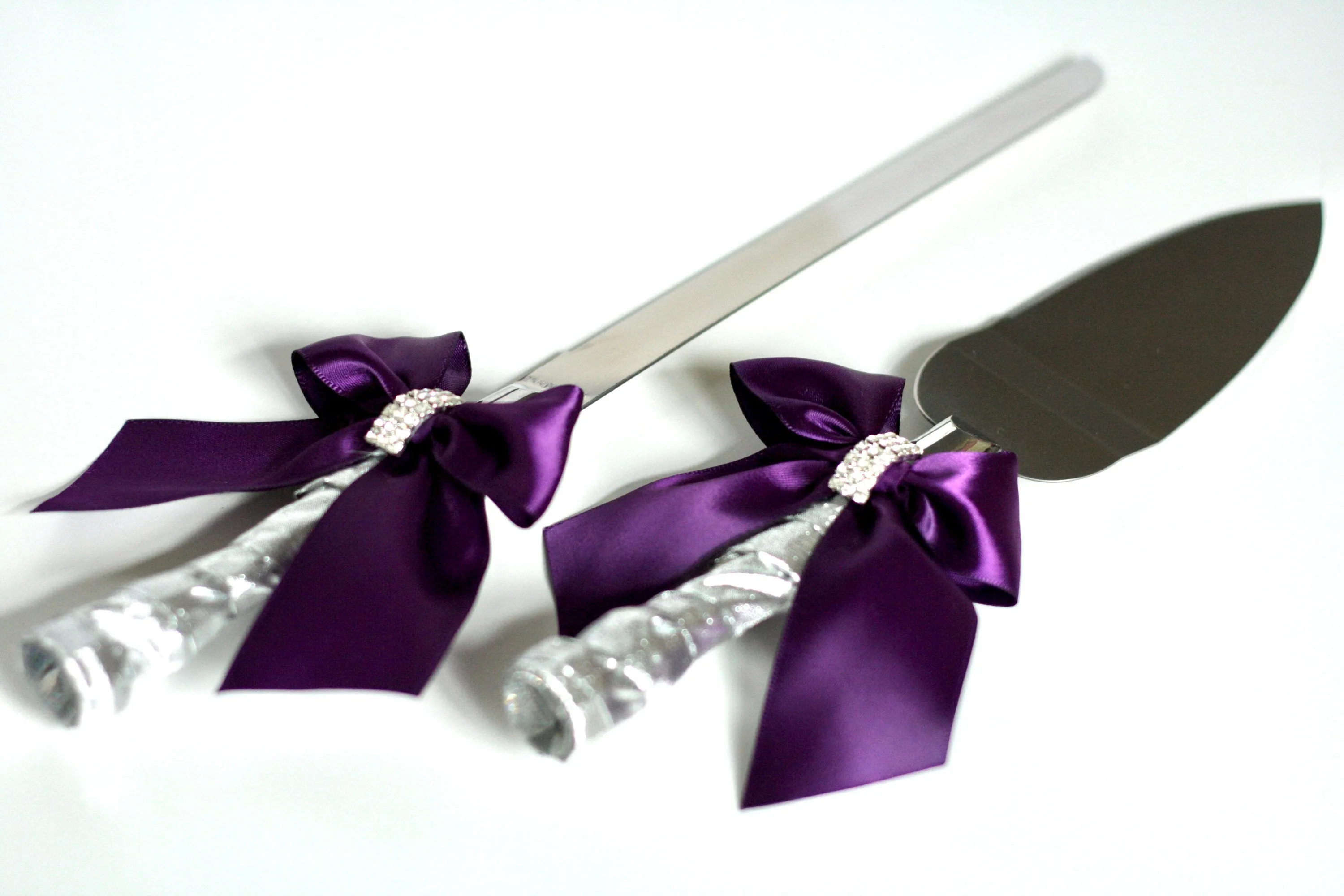 Plum Flower Girl Basket Ring Bearer Pillow, Silver Plum Wedding Basket, Plum Guest Book and Pen, Plum Cake Serving Set, Plum Bridal Garters