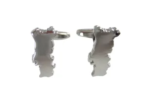 Portugal Map Shape Cufflinks