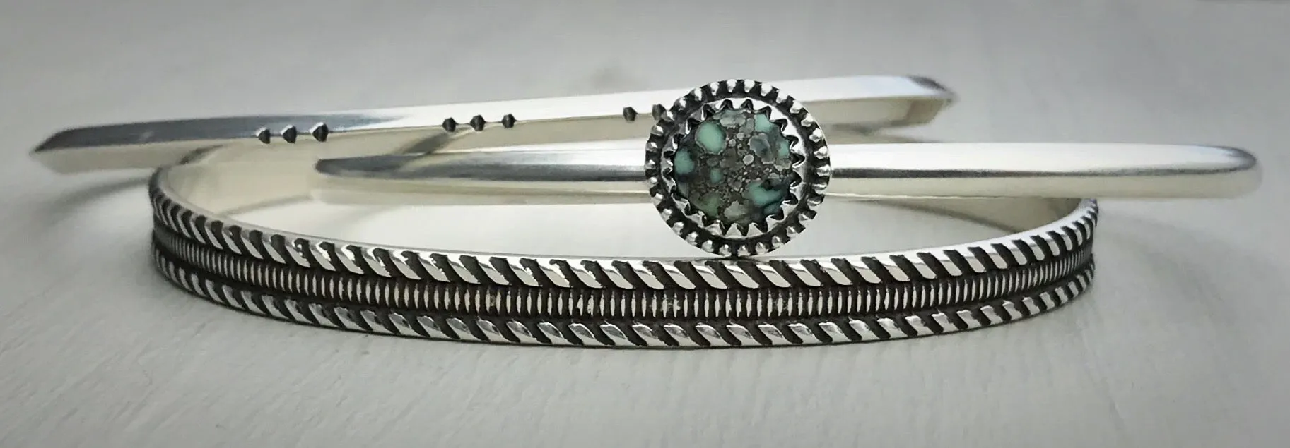 Poseidon Variscite Stacker Set