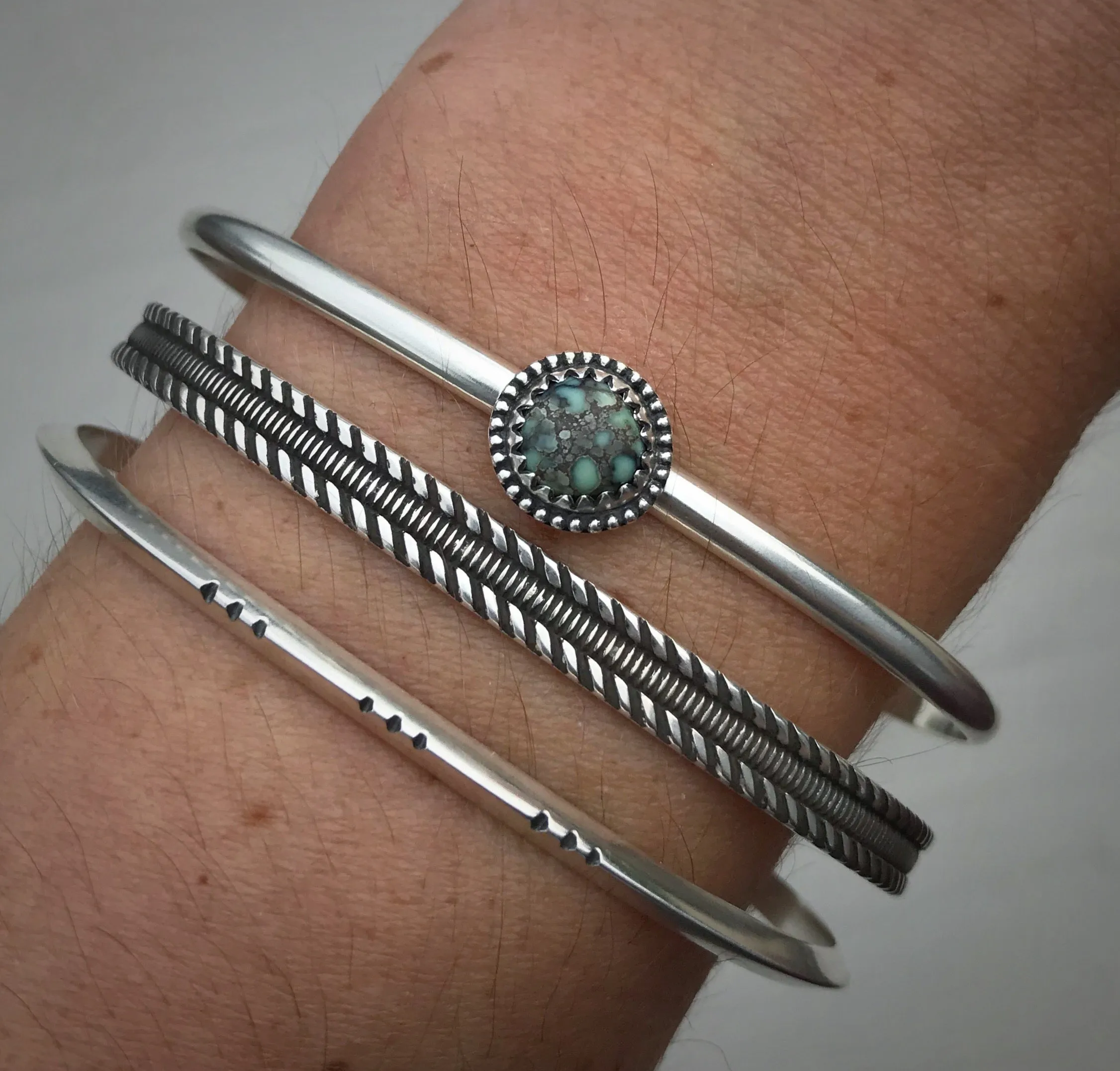 Poseidon Variscite Stacker Set