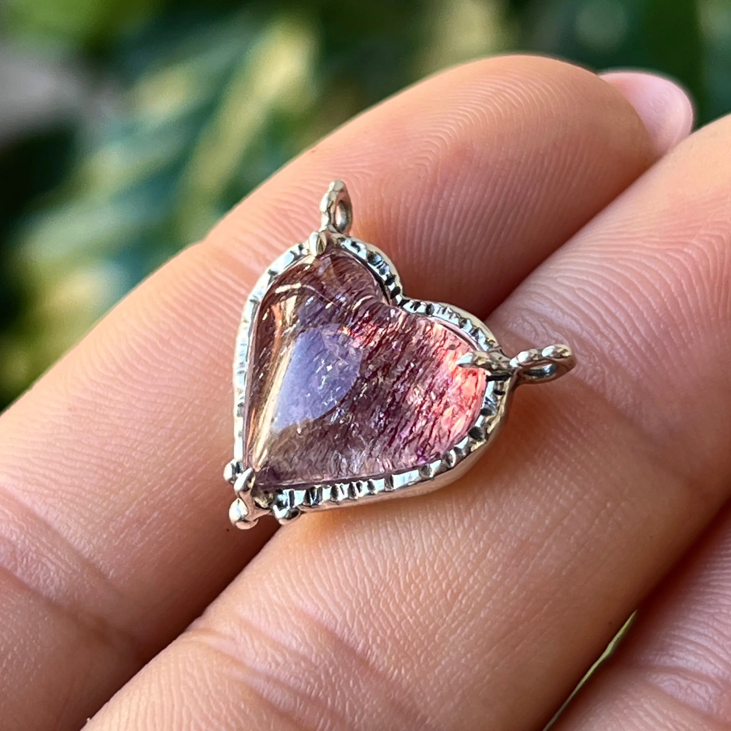 PRE-ORDER FOR KAT- Super Seven Heart Pendant