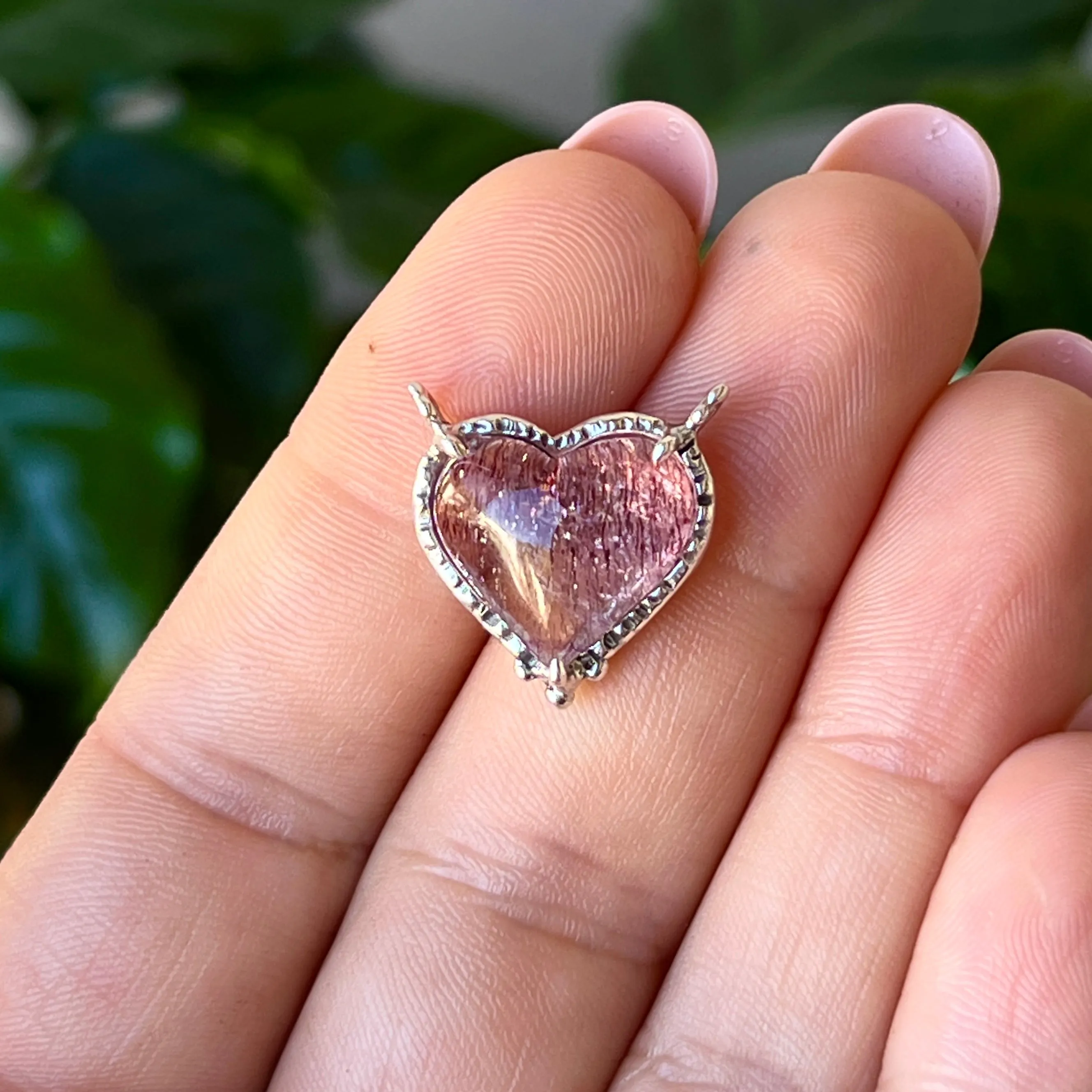 PRE-ORDER FOR KAT- Super Seven Heart Pendant
