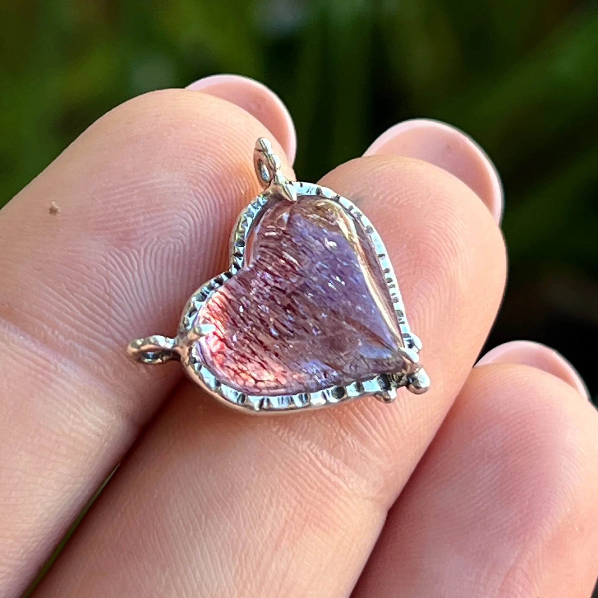PRE-ORDER FOR KAT- Super Seven Heart Pendant
