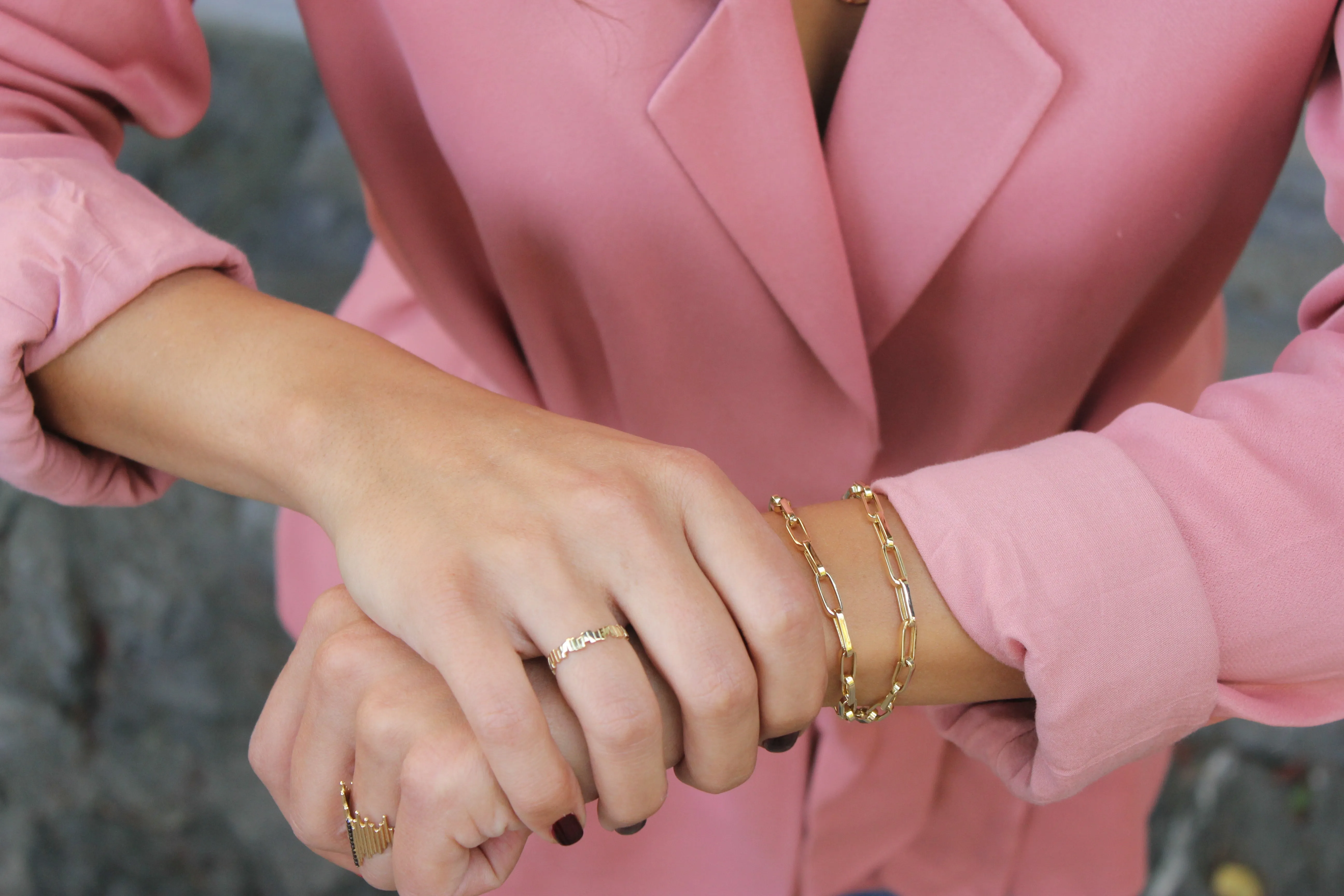 PURE GOLD ETERNITY LINK BRACELET