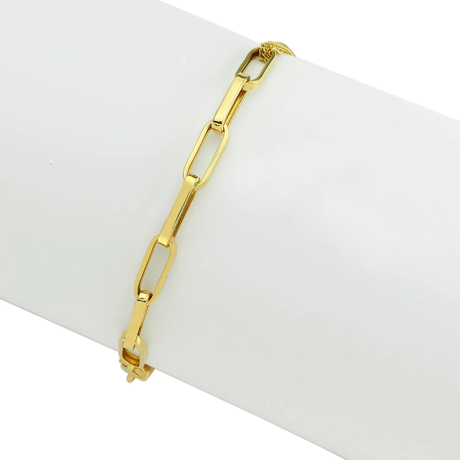 PURE GOLD ETERNITY LINK BRACELET