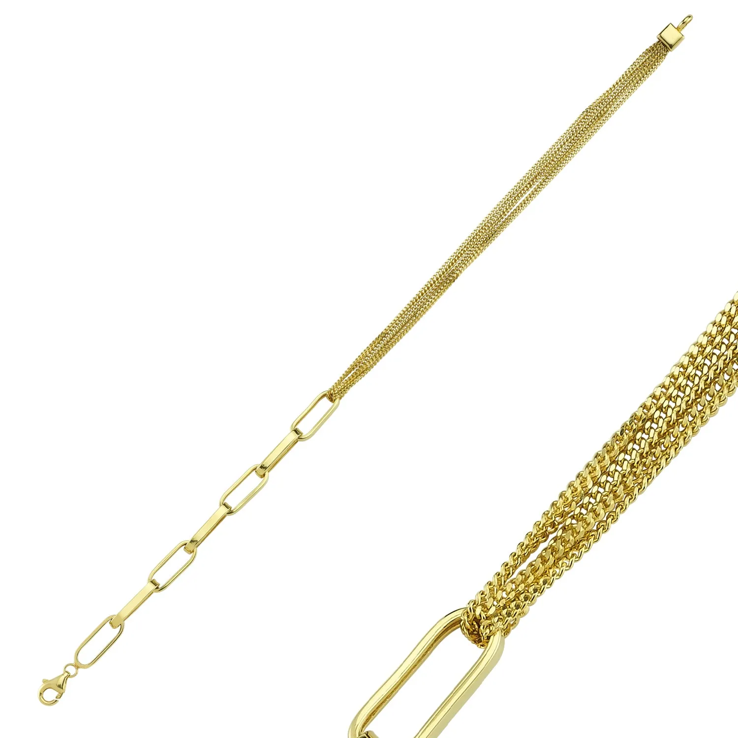 PURE GOLD ETERNITY LINK BRACELET