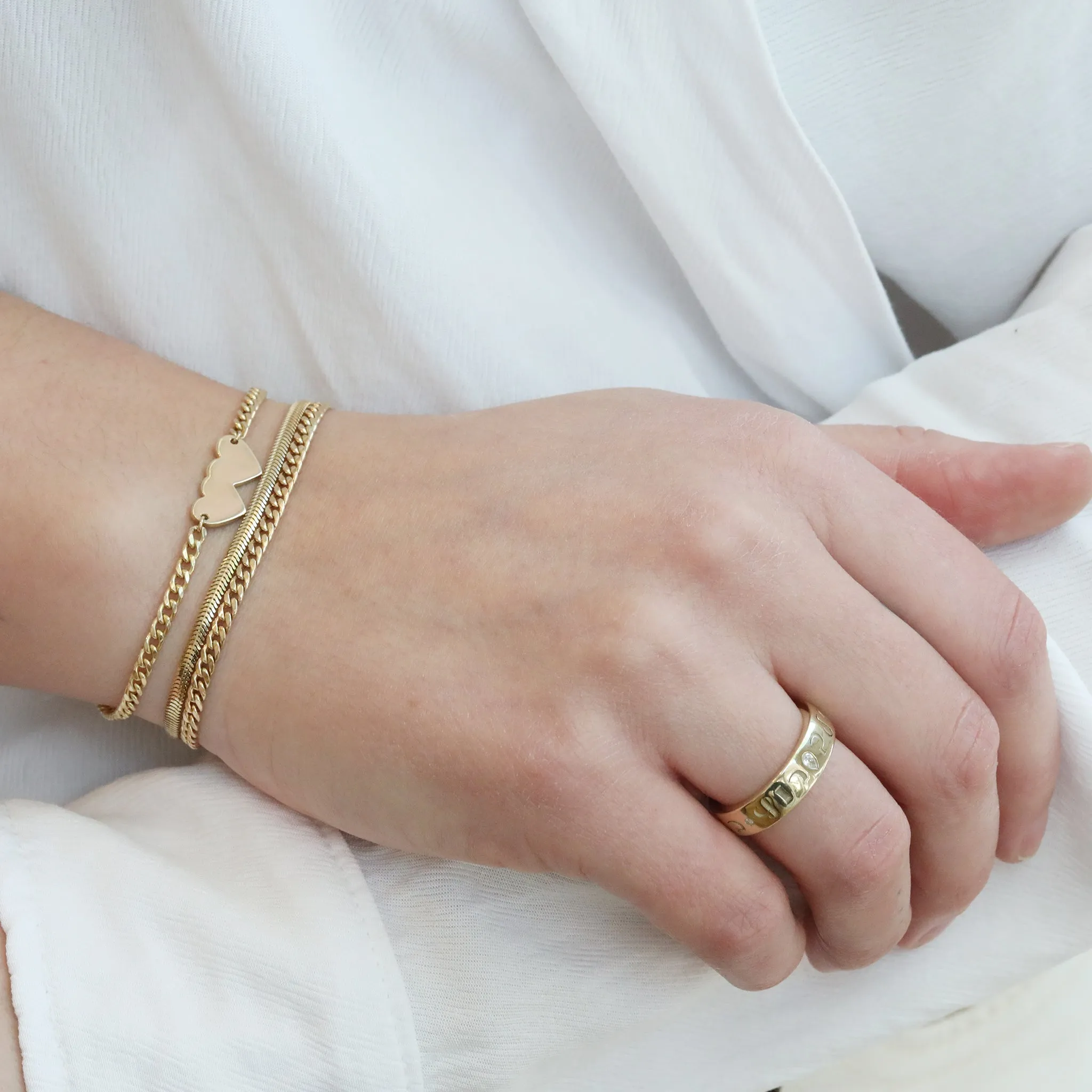 "Twin Flame" Double Heart Bracelet