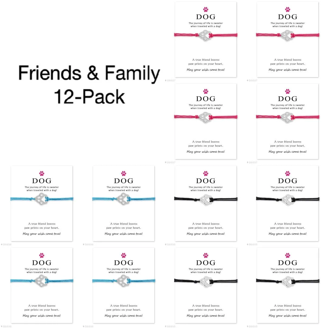 "Wish Upon a Paw" Friends & Family 12-Pack (Assorted Colors)