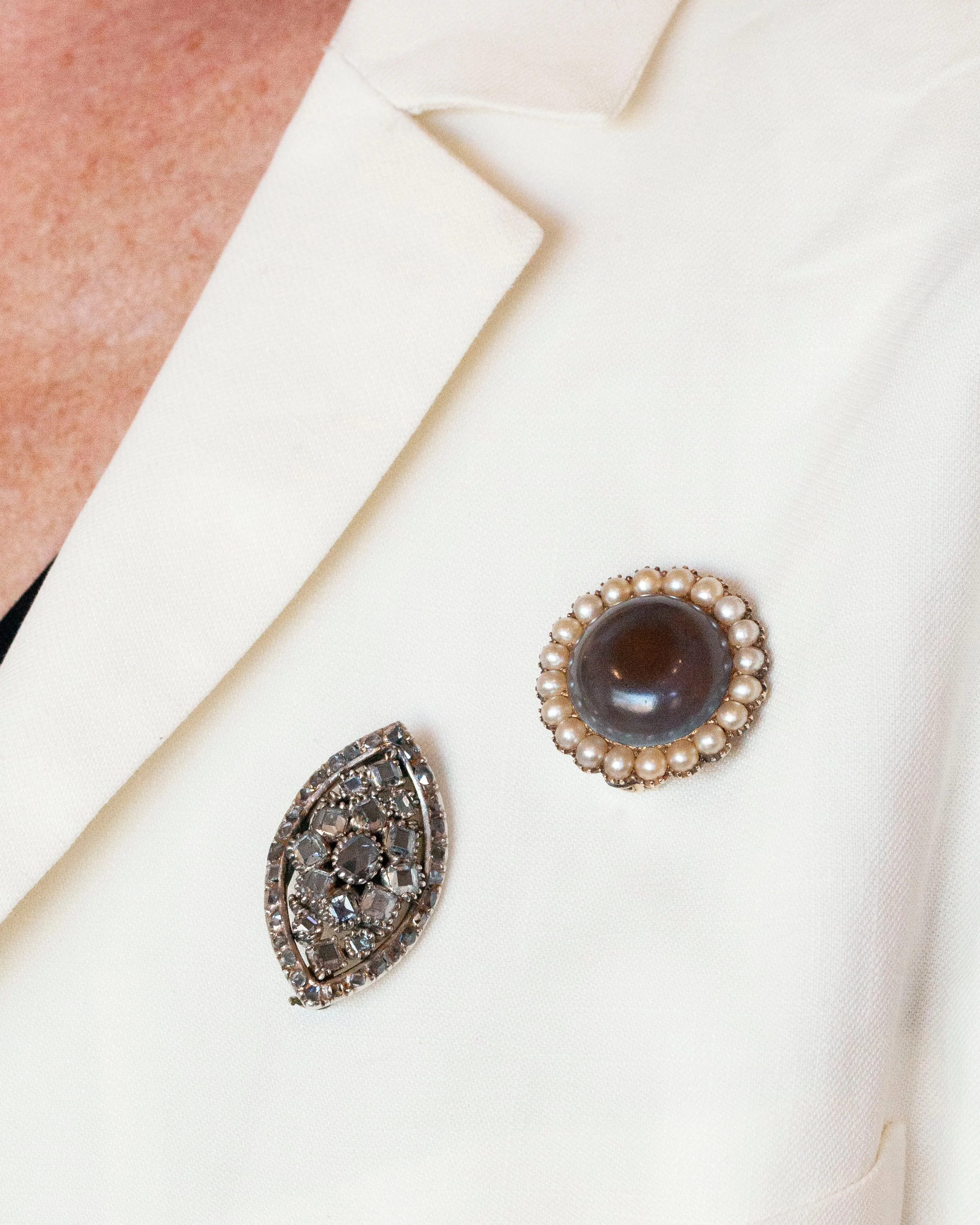 Rare Georgian Era Toadstone Talisman Brooch