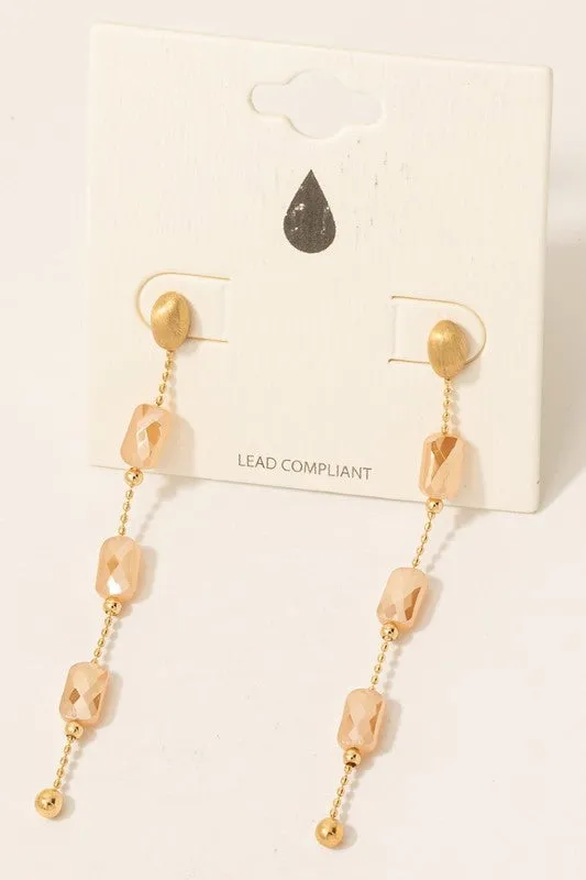 Rava Bead Chain Earrings (2 Colors!)
